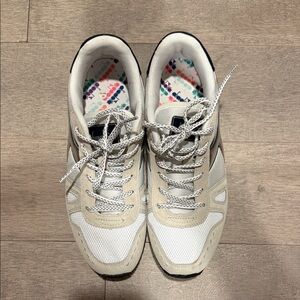 Diadora Women's Beige and Black Sneakers